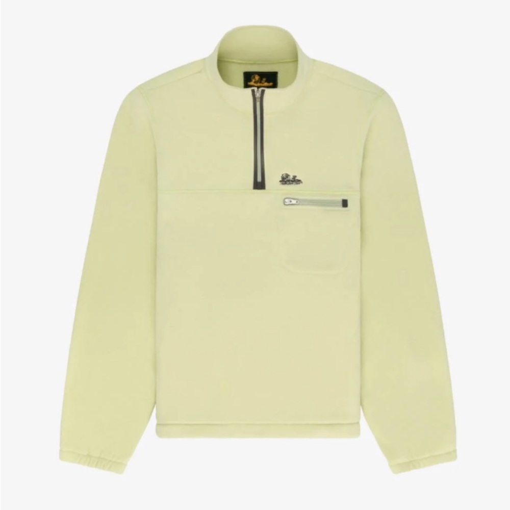 Aime Leon Dore Unisphere 1/4 zip fleece color Seafoam Green size Large